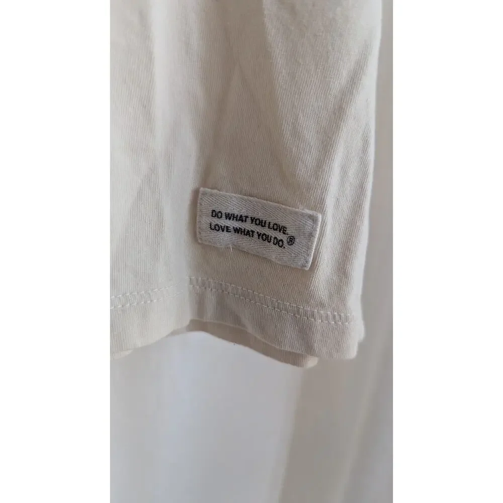 Life Is Good T Shirt Cream Yoga Breathe SZ Large Women - Picture 3 of 5